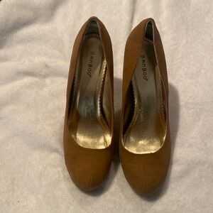 Bamboo platform heels